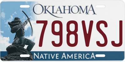 OK license plate 798VSJ