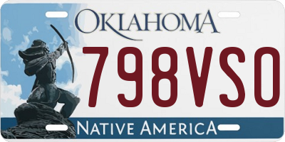 OK license plate 798VSO