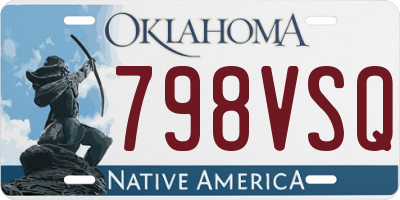 OK license plate 798VSQ