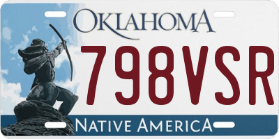 OK license plate 798VSR