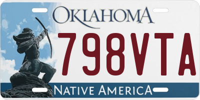 OK license plate 798VTA