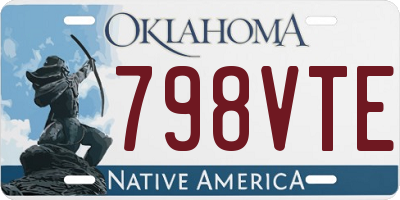 OK license plate 798VTE