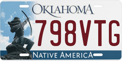 OK license plate 798VTG