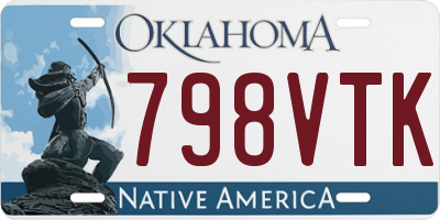 OK license plate 798VTK