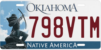 OK license plate 798VTM