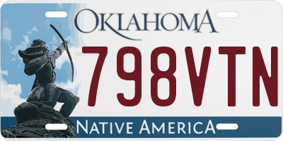 OK license plate 798VTN