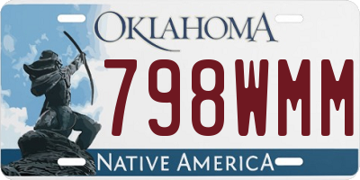 OK license plate 798WMM