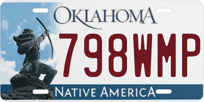 OK license plate 798WMP