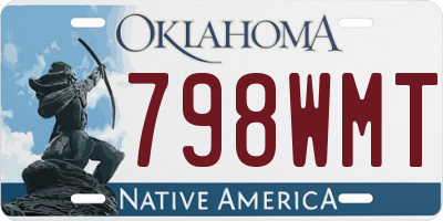 OK license plate 798WMT