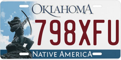 OK license plate 798XFU