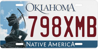 OK license plate 798XMB