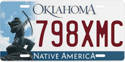 OK license plate 798XMC