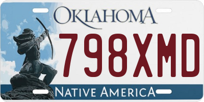 OK license plate 798XMD