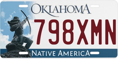 OK license plate 798XMN