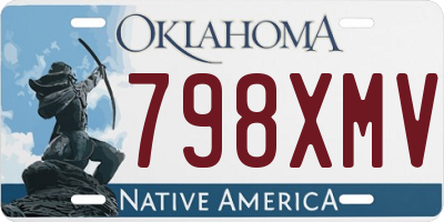 OK license plate 798XMV