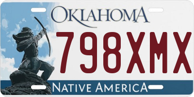 OK license plate 798XMX