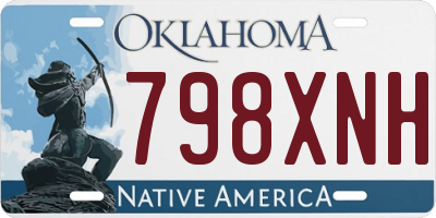 OK license plate 798XNH