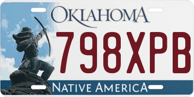 OK license plate 798XPB