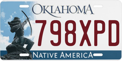 OK license plate 798XPD