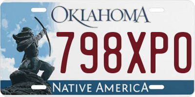 OK license plate 798XPO