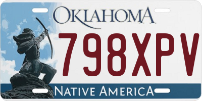OK license plate 798XPV