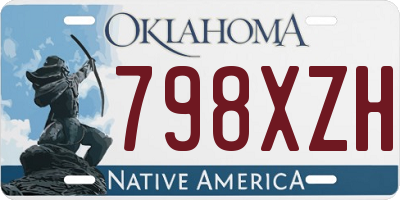 OK license plate 798XZH