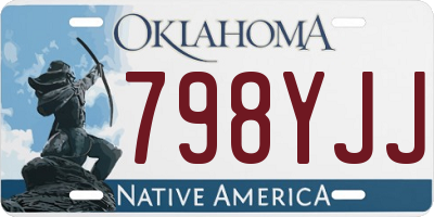 OK license plate 798YJJ