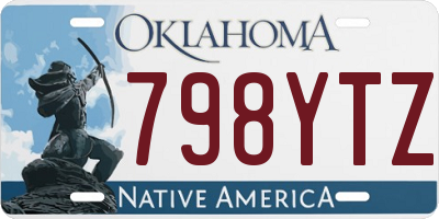 OK license plate 798YTZ