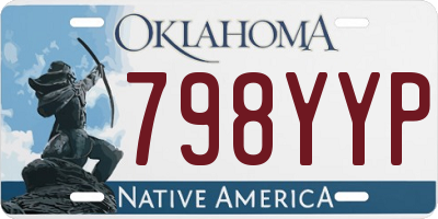 OK license plate 798YYP