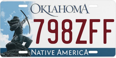 OK license plate 798ZFF