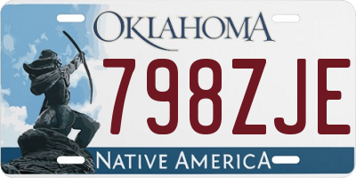 OK license plate 798ZJE