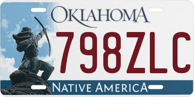 OK license plate 798ZLC