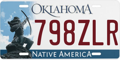 OK license plate 798ZLR
