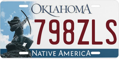 OK license plate 798ZLS