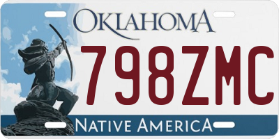 OK license plate 798ZMC