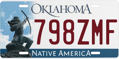 OK license plate 798ZMF