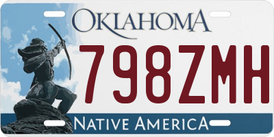 OK license plate 798ZMH