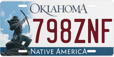 OK license plate 798ZNF