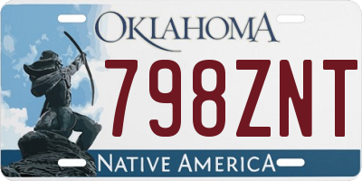 OK license plate 798ZNT