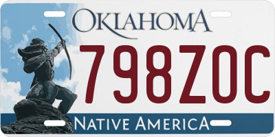 OK license plate 798ZOC