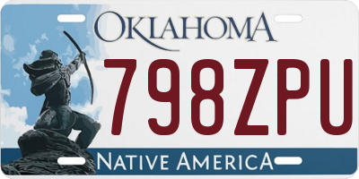 OK license plate 798ZPU