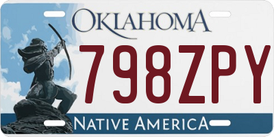OK license plate 798ZPY