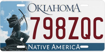 OK license plate 798ZQC