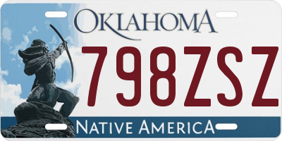 OK license plate 798ZSZ