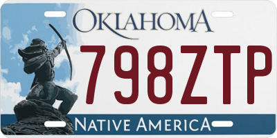 OK license plate 798ZTP