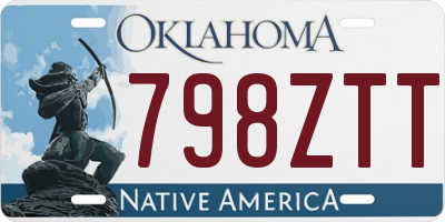 OK license plate 798ZTT