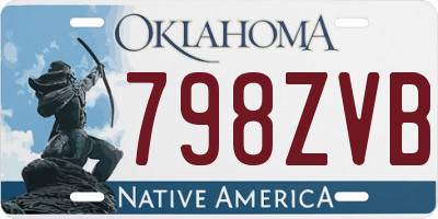 OK license plate 798ZVB