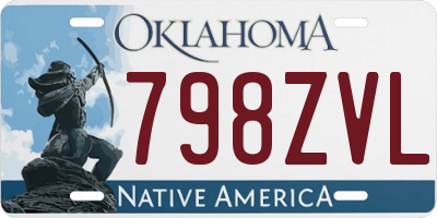 OK license plate 798ZVL