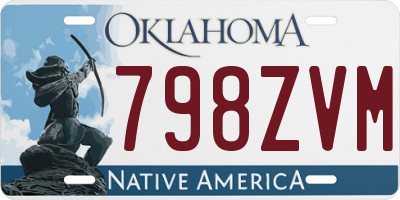 OK license plate 798ZVM