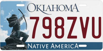 OK license plate 798ZVU